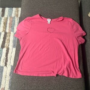Rue21 Heart Cutout Tee
